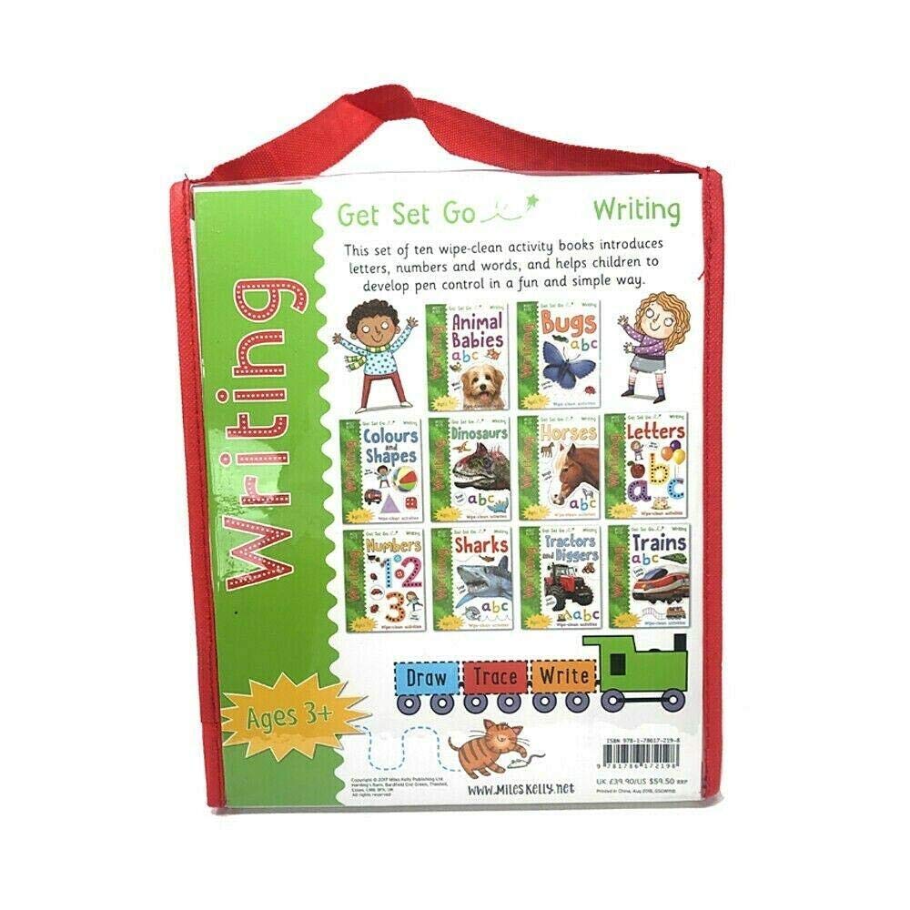 Miles Kelly Publishing 10 Books Collection Set in paperback, featuring various non-fiction titles stacked together.