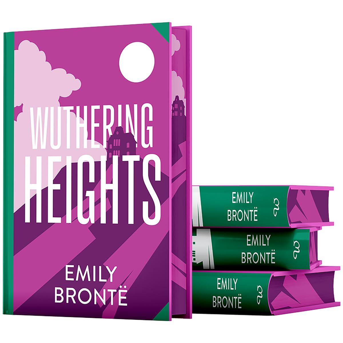Hardback edition of Wuthering Heights by Emily Brontë, featuring a classic cover design and rich, textured binding.