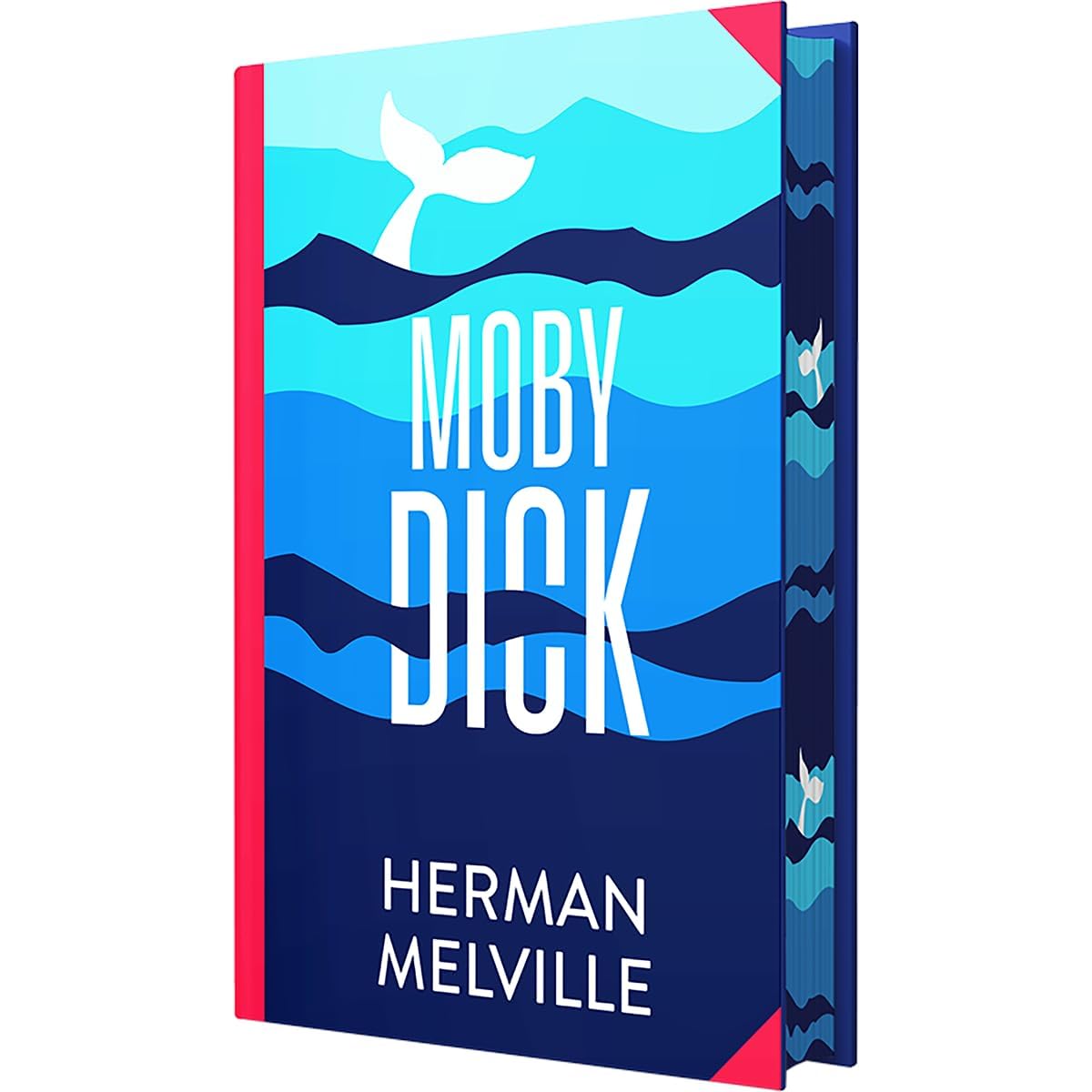Hardback edition of Moby-Dick by Herman Melville, featuring sprayed edges and classic design from Wilco International LLP.