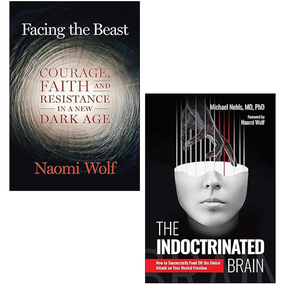 Two paperback books from Naomi Wolf's "Beast" collection, published by Chelsea Green and Skyhorse Ltd.