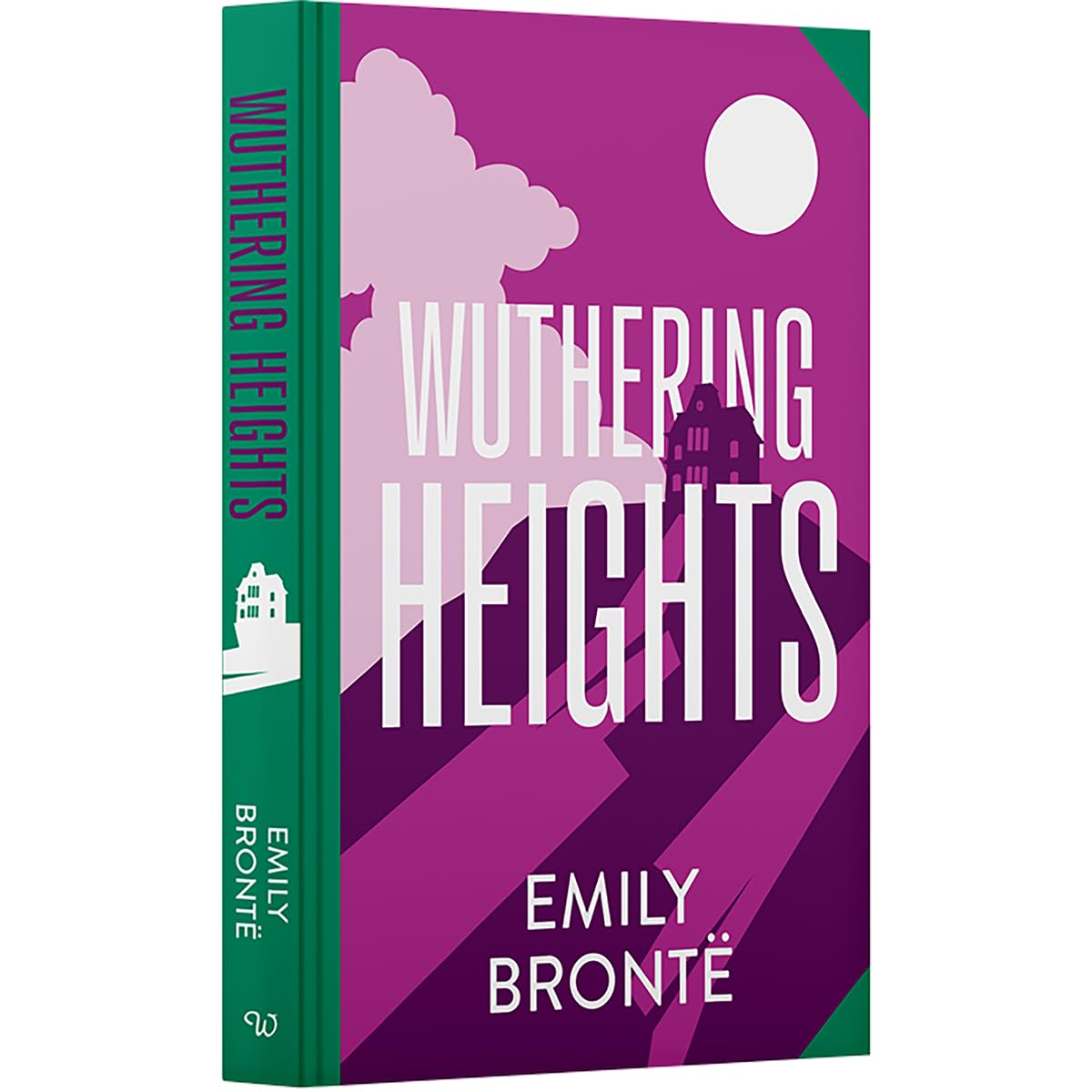 Hardback edition of Wuthering Heights by Emily Brontë, featuring a classic cover design and detailed spine.