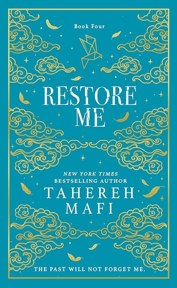Shatter Me Series by Tahereh Mafi, 5 hardback young adult books collection set displayed on a wooden surface.