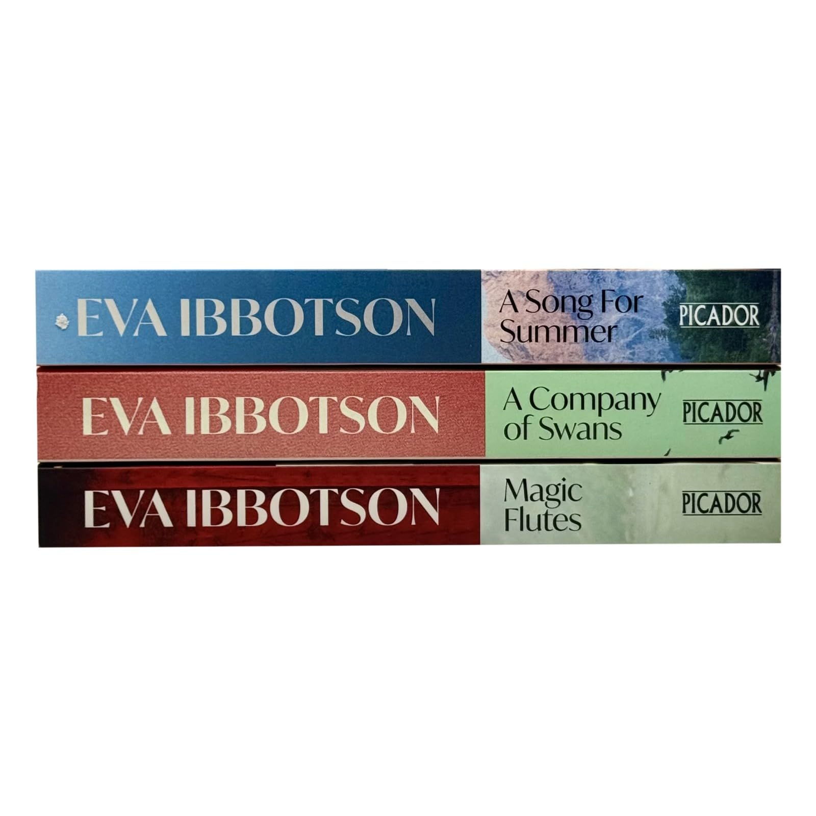 Eva Ibbotson 3 Books Collection Set in paperback featuring fiction titles by Eva Ibbotson, displayed on a flat surface.