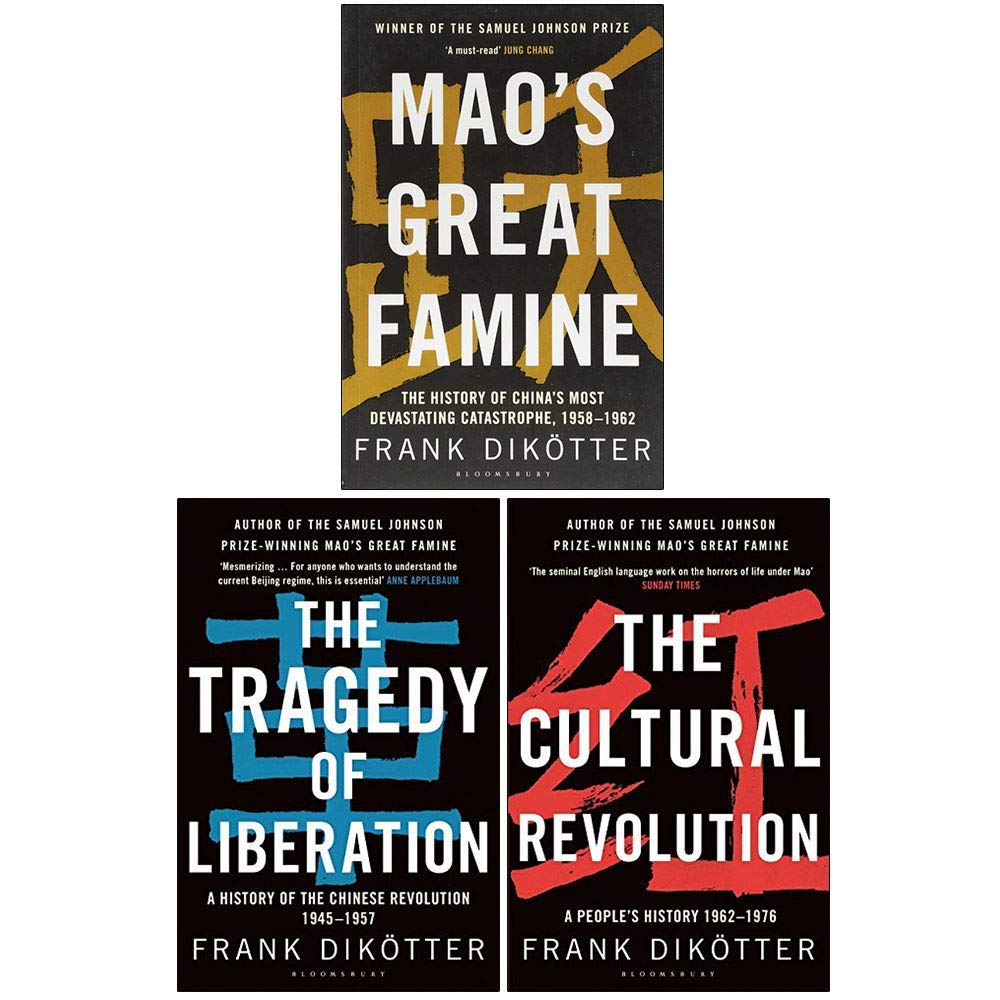 Set of three Frank Dikötter non-fiction paperback books from the Bloomsbury Paperbacks collection, featuring diverse historical topics.