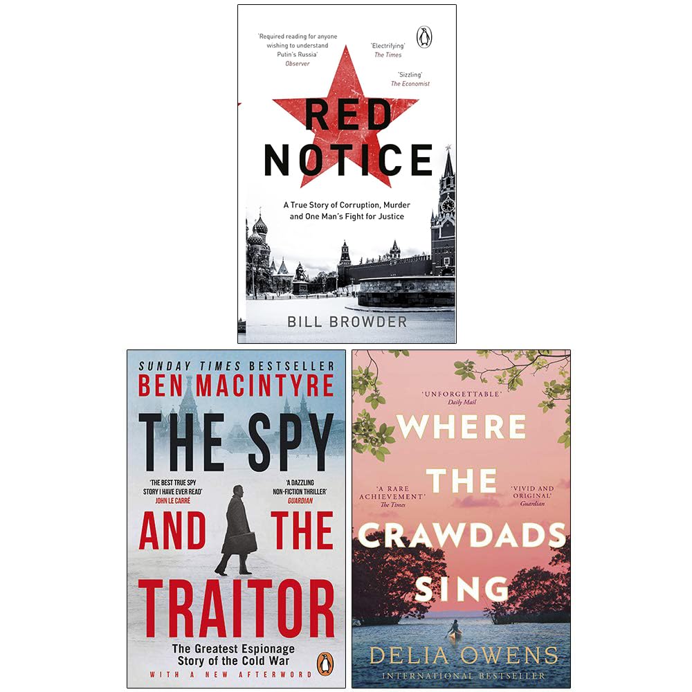 Three paperback non-fiction books by various authors in a collection set featuring Bill Browder's works.