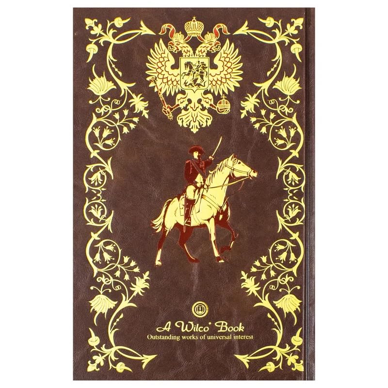 Deluxe leather-bound edition of War and Peace by Leo Tolstoy, featuring an ornate cover and hardback design.