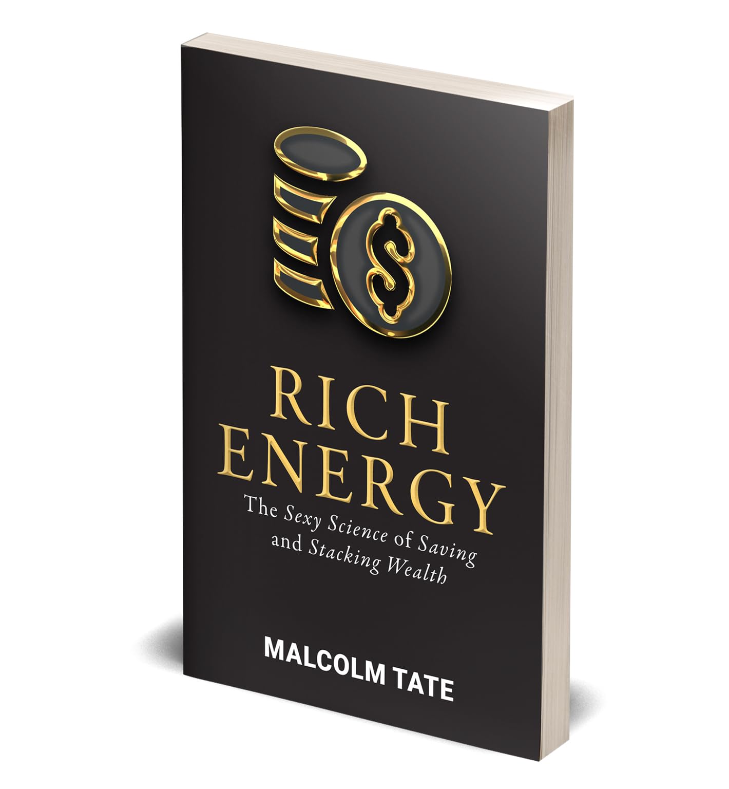 Rich Energy by Malcolm Tate paperback book cover, showcasing engaging non-fiction content from Rupa Publications India.