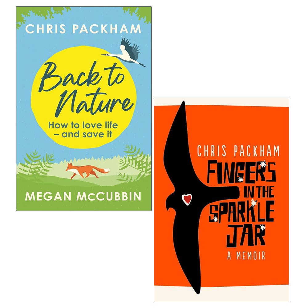 Nature Series by Chris Packham, two paperback books collection set displayed with covers visible. Non-fiction titles.