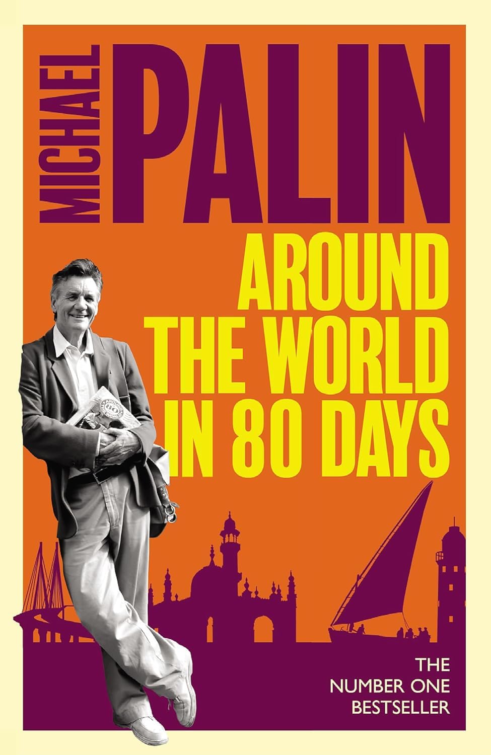 Michael Palin 3 Books Collection Set in paperback, featuring non-fiction titles by Michael Palin on a wooden surface.