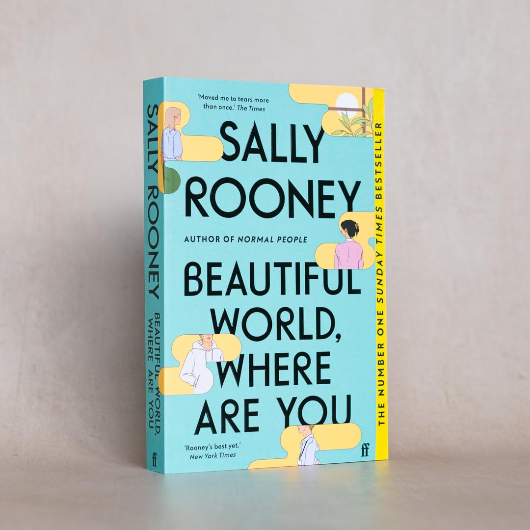Paperback edition of "Beautiful World, Where Are You" by Sally Rooney, showcasing the book cover design.
