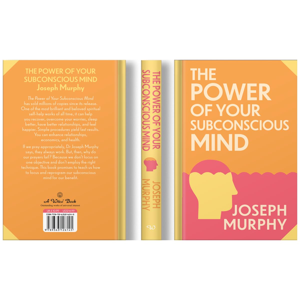 Hardback edition of "The Power of Your Subconscious Mind" by Joseph Murphy, showcasing the cover design and title.