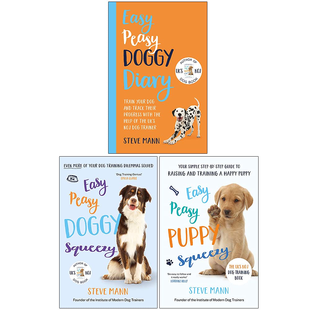 Easy Peasy Series by Steve Mann, three paperback books for ages 3–7, showcasing colorful covers and engaging illustrations.