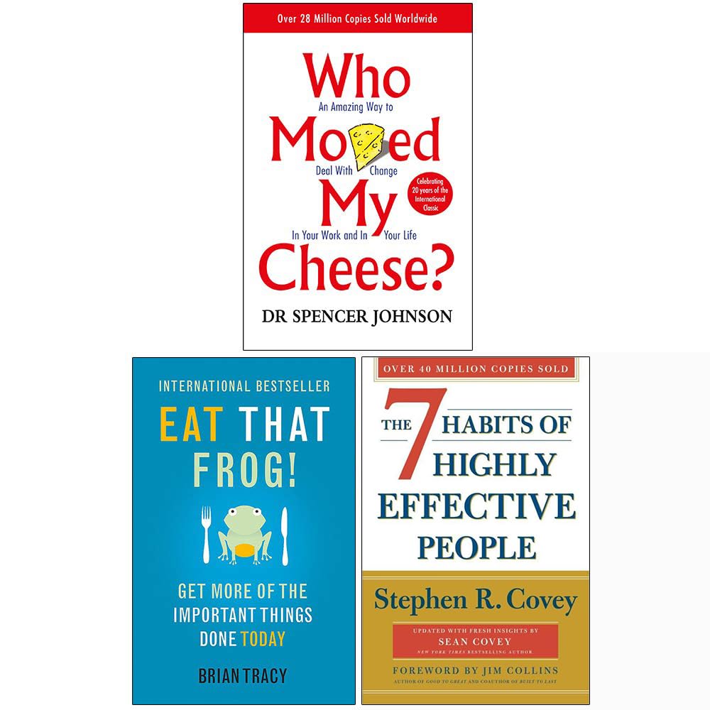 Spencer Johnson's Productivity 3 Books Collection Set in paperback format featuring various authors, displayed on a white background.
