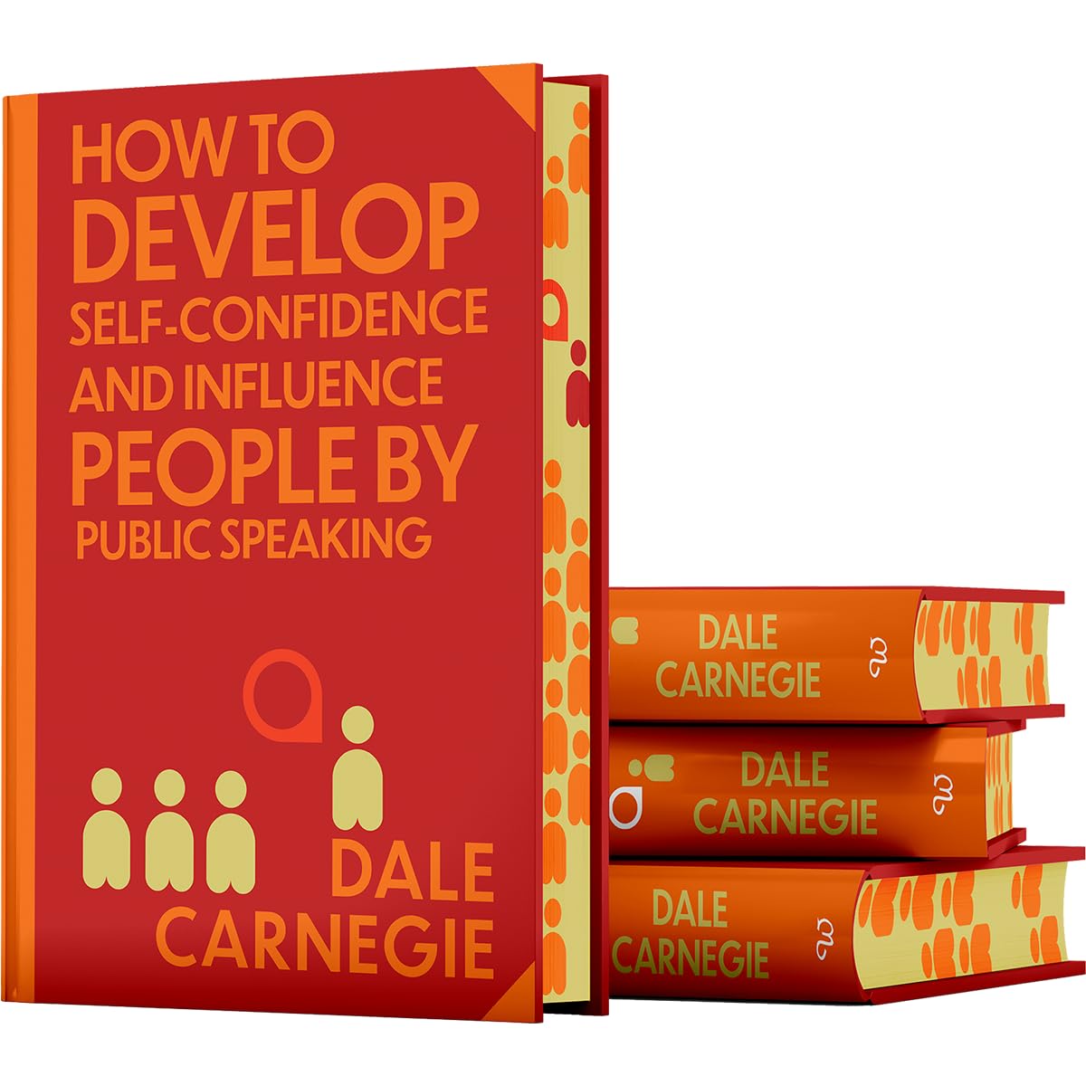Hardback book cover of "How to Develop Self-Confidence and Influence People" by Dale Carnegie, published by Wilco International LLP.