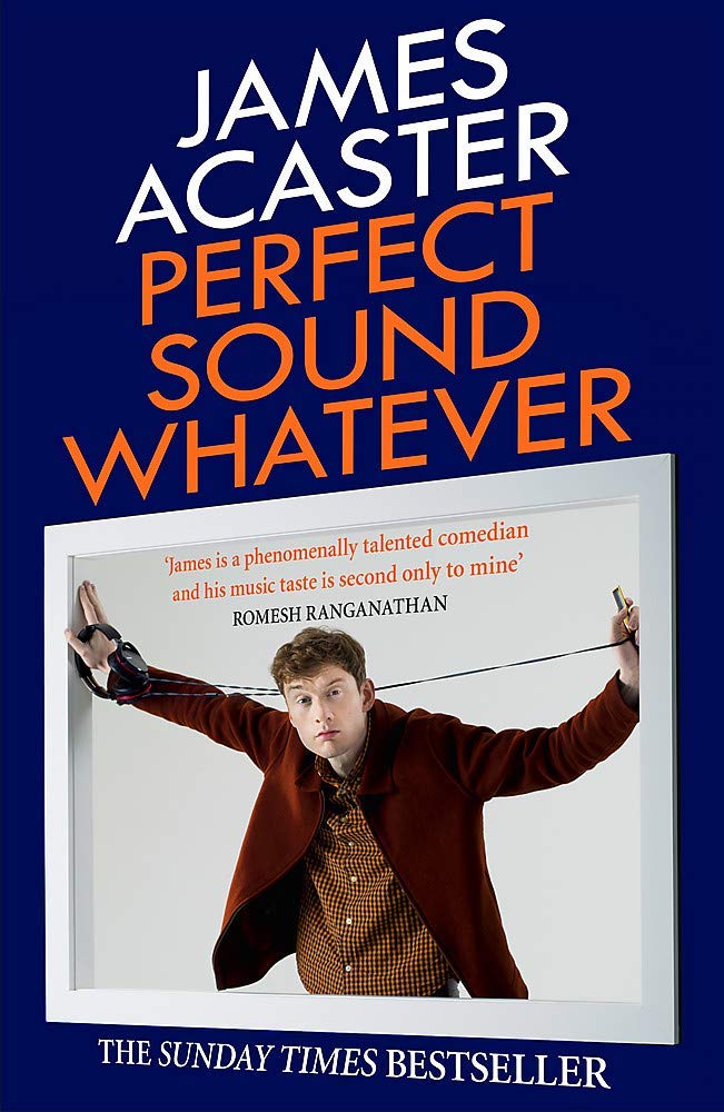 Taskmaster Collection by James Acaster, three paperback books stacked, featuring colorful covers and engaging titles.