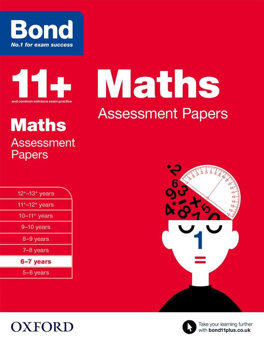 Bond 11+ Assessment Papers Bundle for ages 6–7, nonfiction paperback by OUP Oxford, featuring educational exercises.