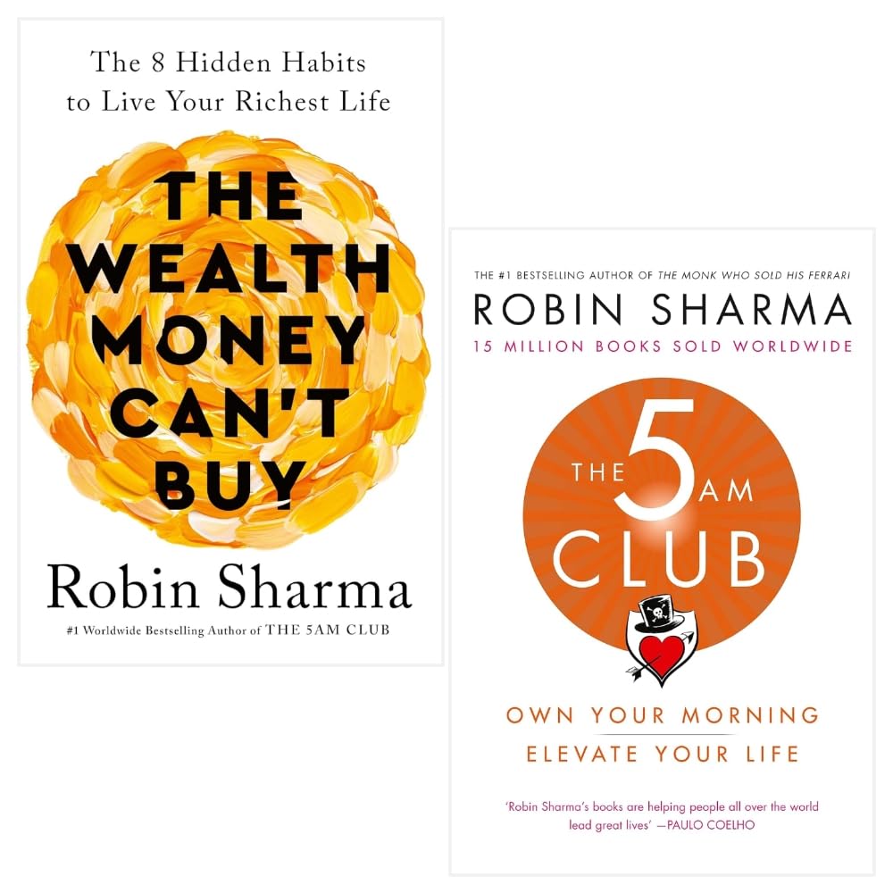 Robin Sharma 2 Books Collection Set in paperback by Jaico Ltd, featuring the book covers displayed together.