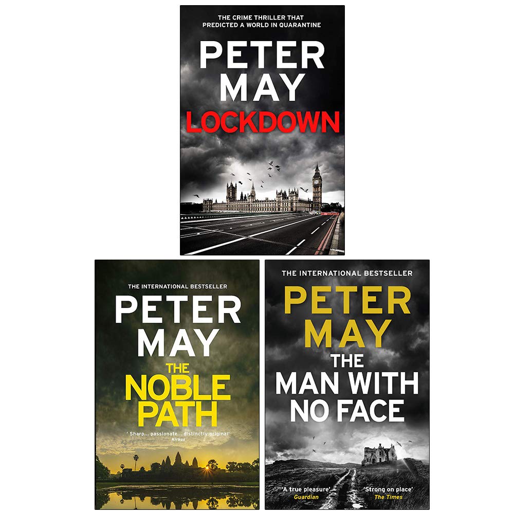 Peter May Collection of 3 fiction paperback books by Peter May, featuring colorful covers and intriguing titles.