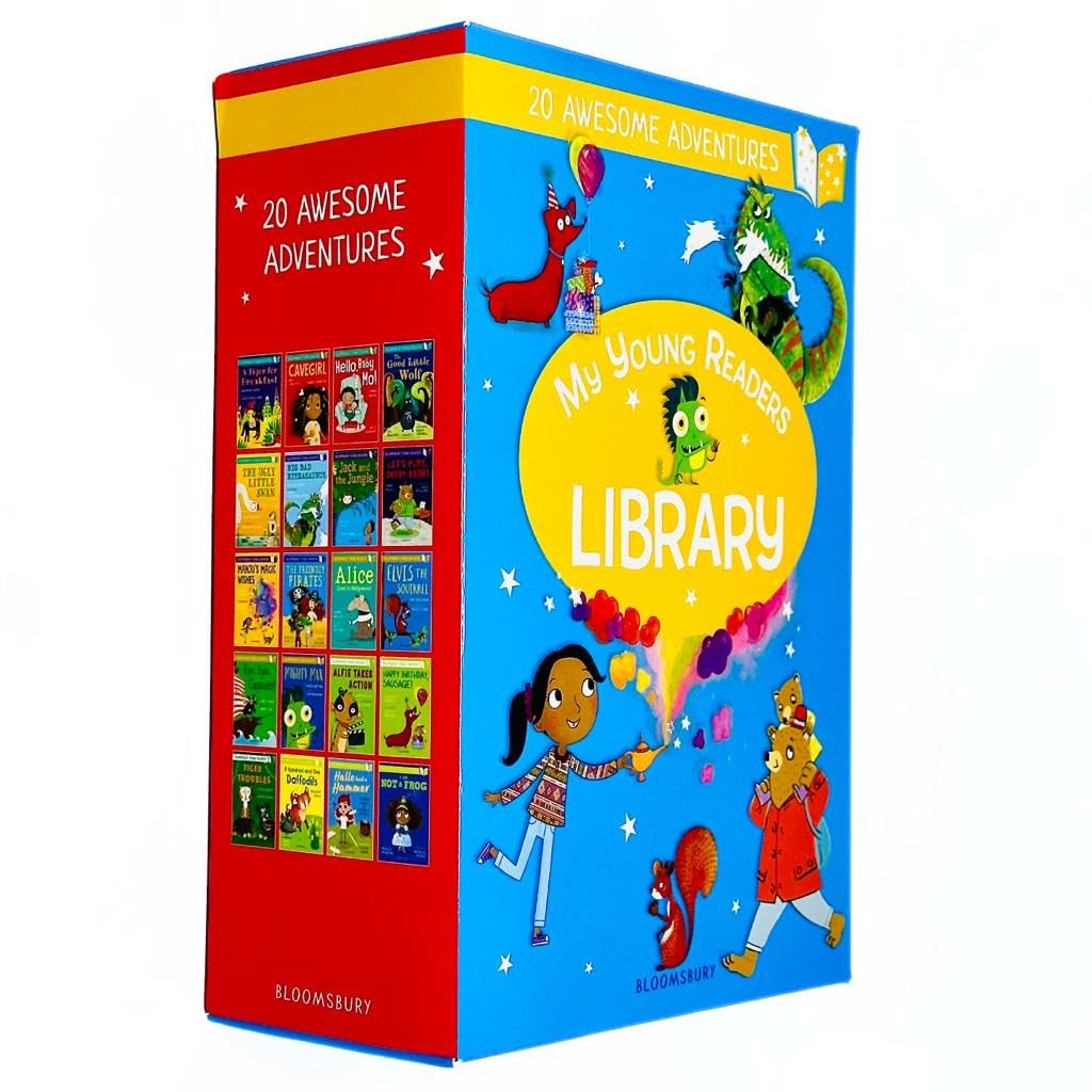 Set of 20 early reading books from My Young Readers Library collection, featuring colorful paperback covers for ages 3 to 7.