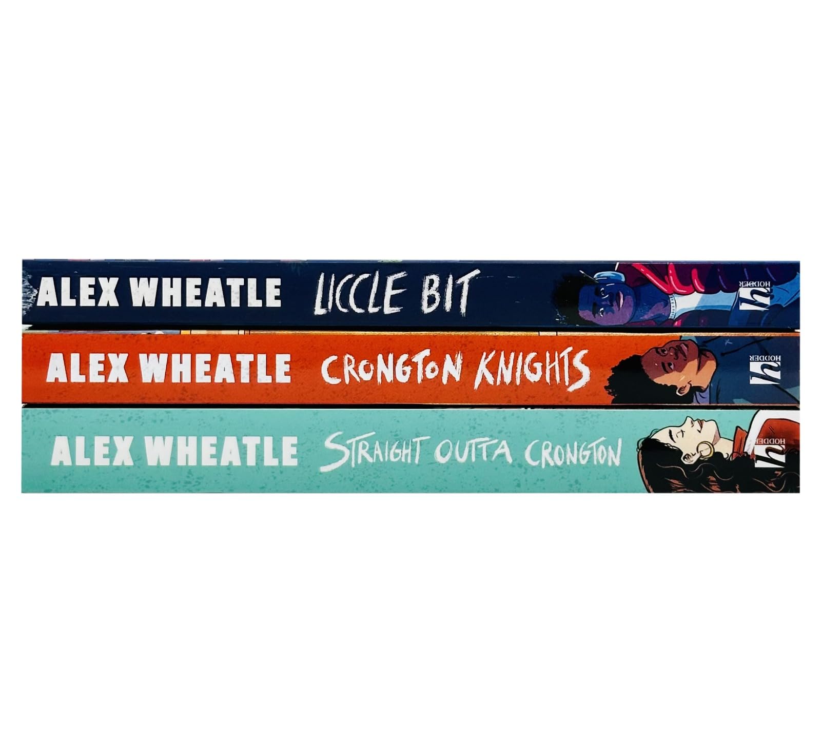 Alex Wheatle Collection of 3 paperback fiction books featuring vibrant covers and the author's name prominently displayed.