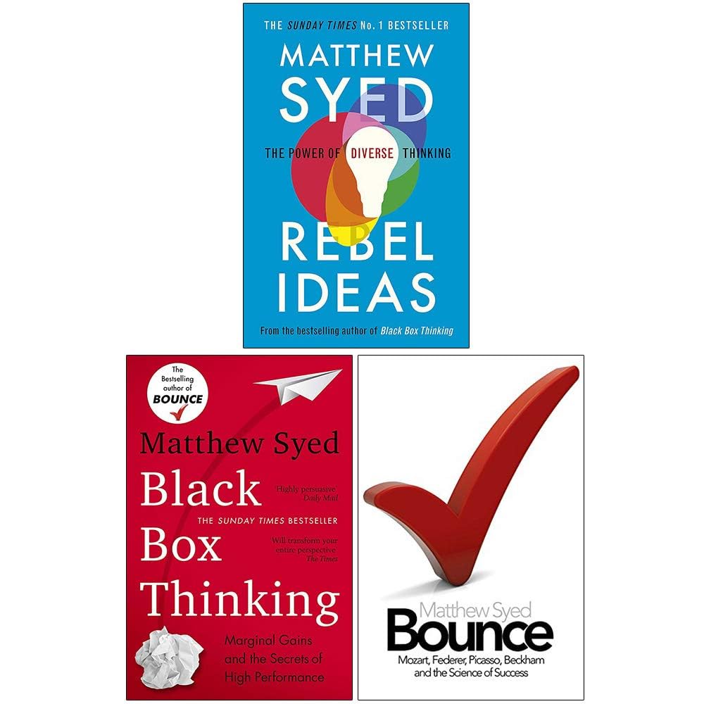 Matthew Syed 3 Books Collection Set in paperback, featuring insightful non-fiction titles by Matthew Syed.