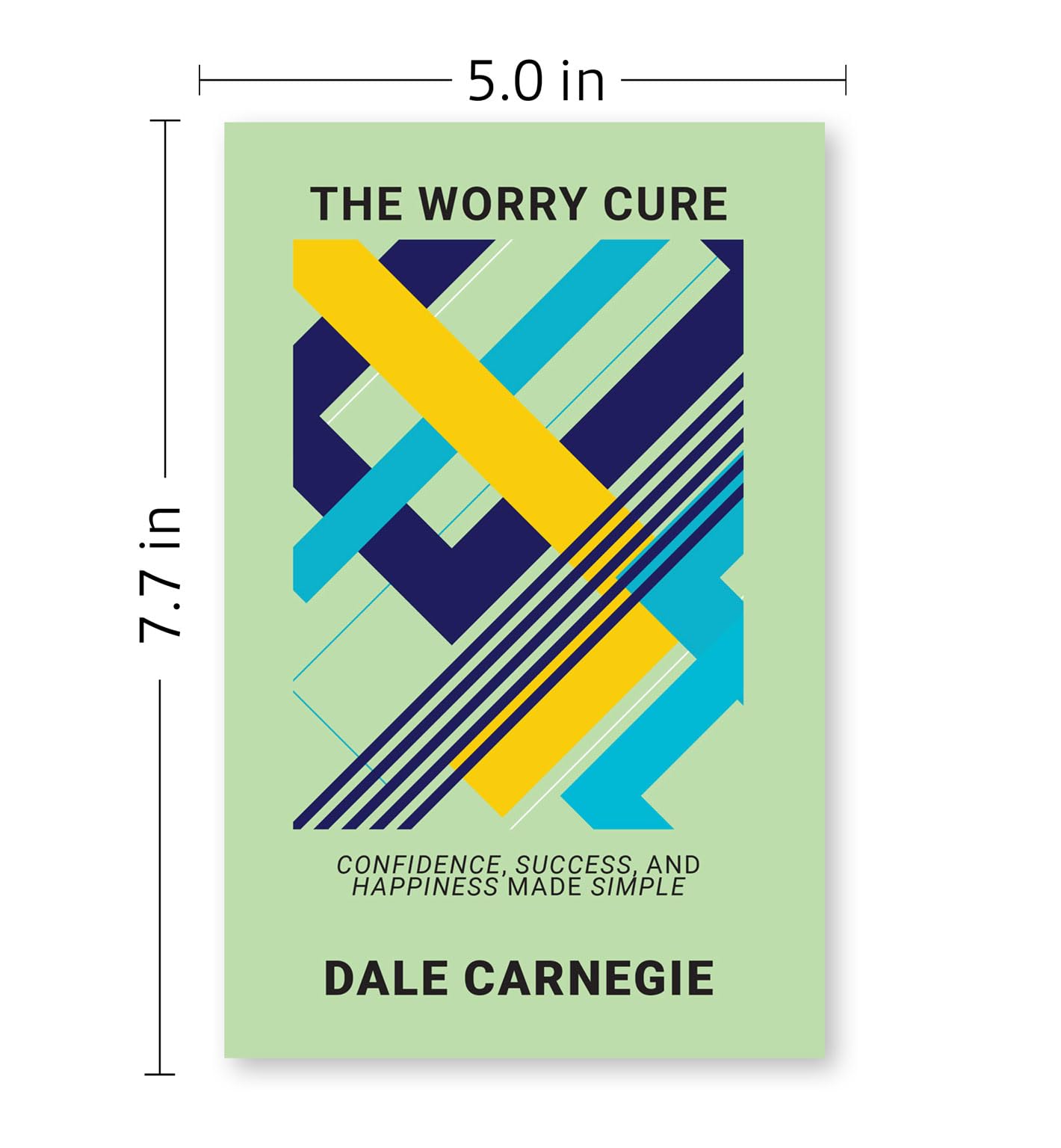 Paperback edition of "The Worry Cure" by Dale Carnegie, showcasing the cover design and title.