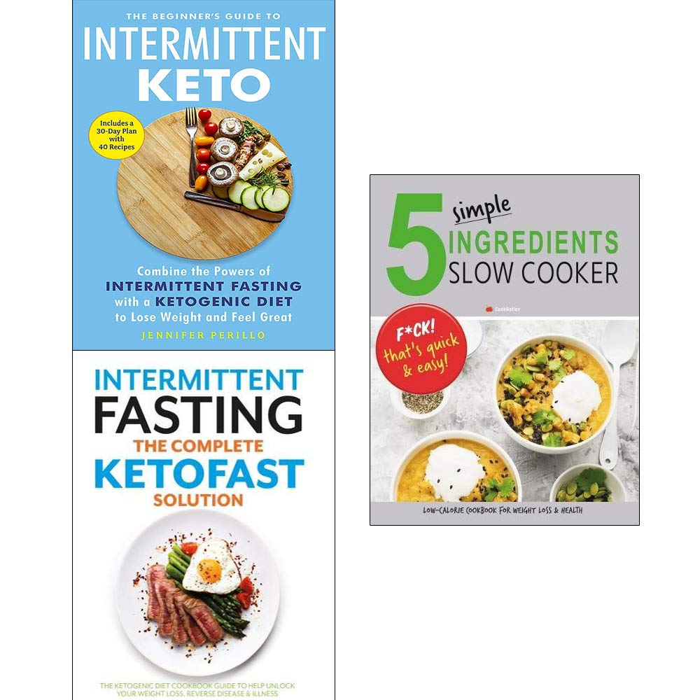 Ketofast 3 Books Collection Set by Various Authors, paperback edition showcasing non-fiction on keto lifestyle.