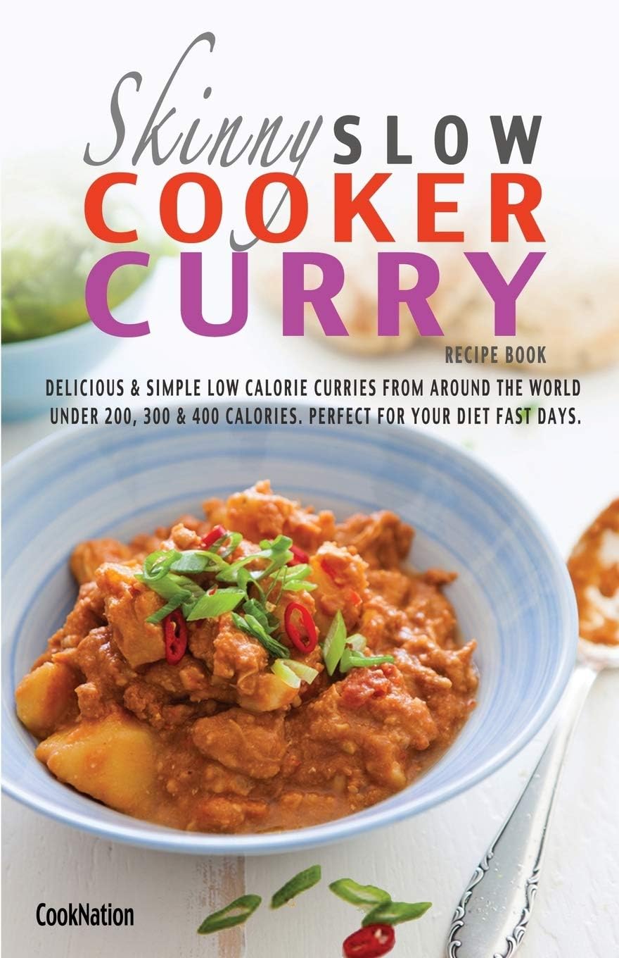 The Skinny Slow Cooker Recipe Books Collection, paperback by Bell & Mackenzie Publishing, showcasing multiple recipe book covers.