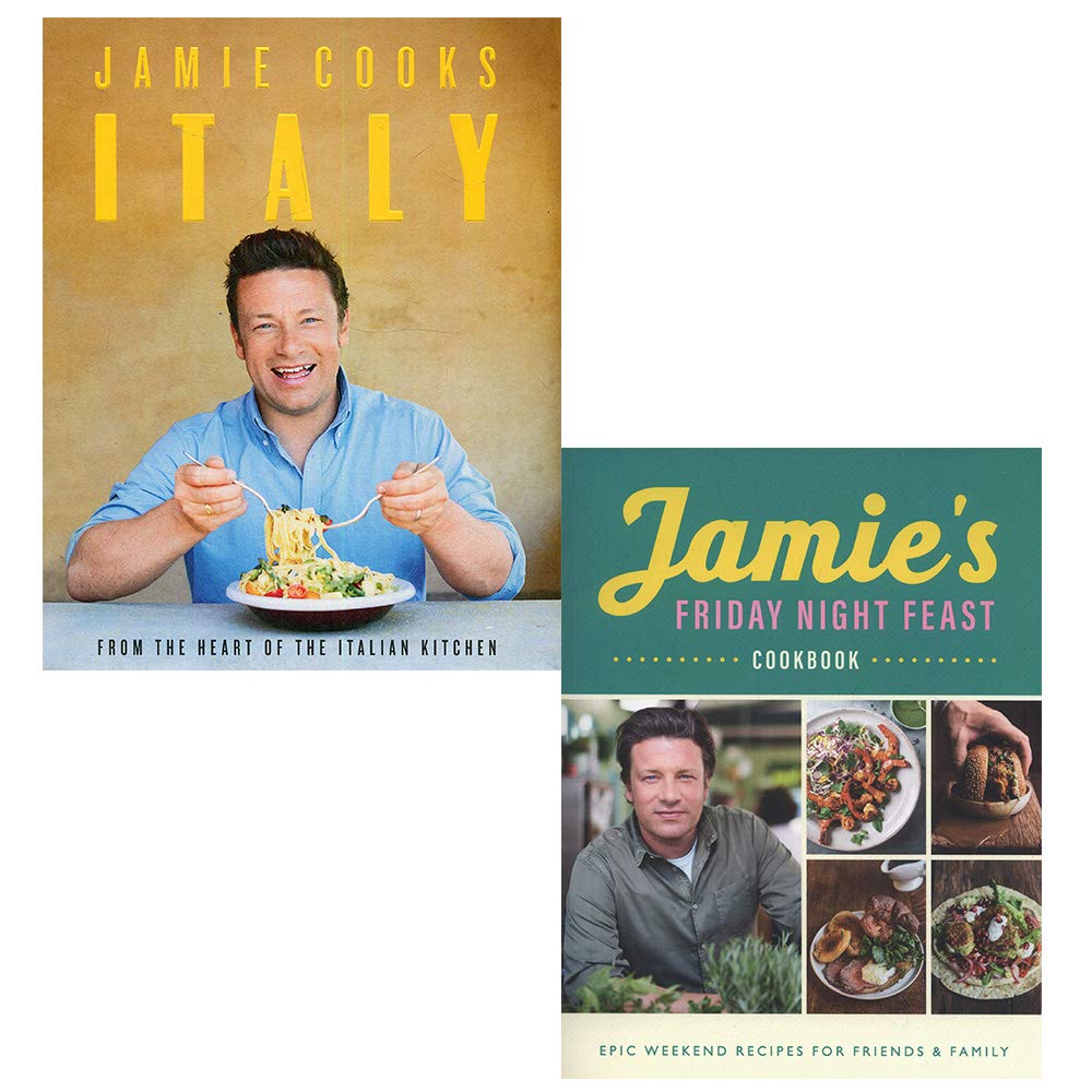 Jamie Oliver 2 Books Collection Set in hardcover, featuring non-fiction titles by the renowned chef and author Jamie Oliver.