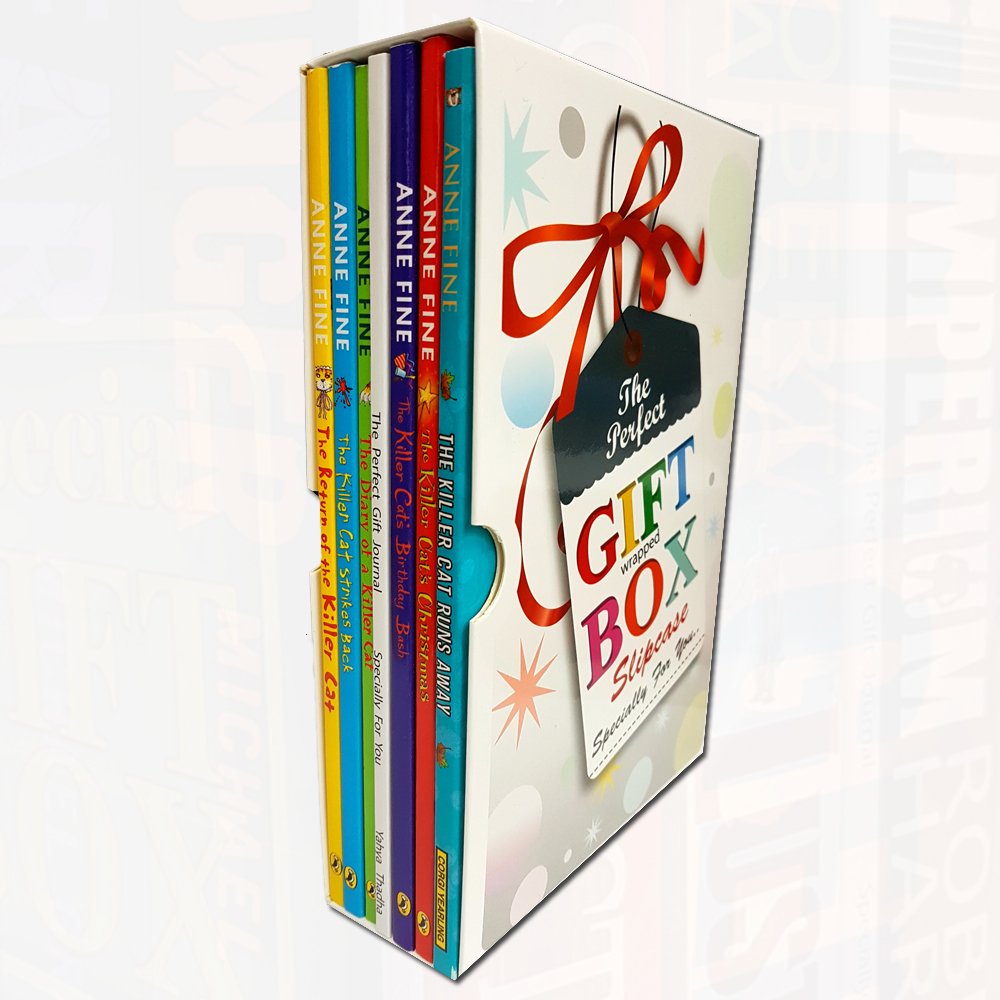 Anne Fine Collection box set featuring 6 paperback fiction books by Anne Fine, displayed with vibrant cover designs.