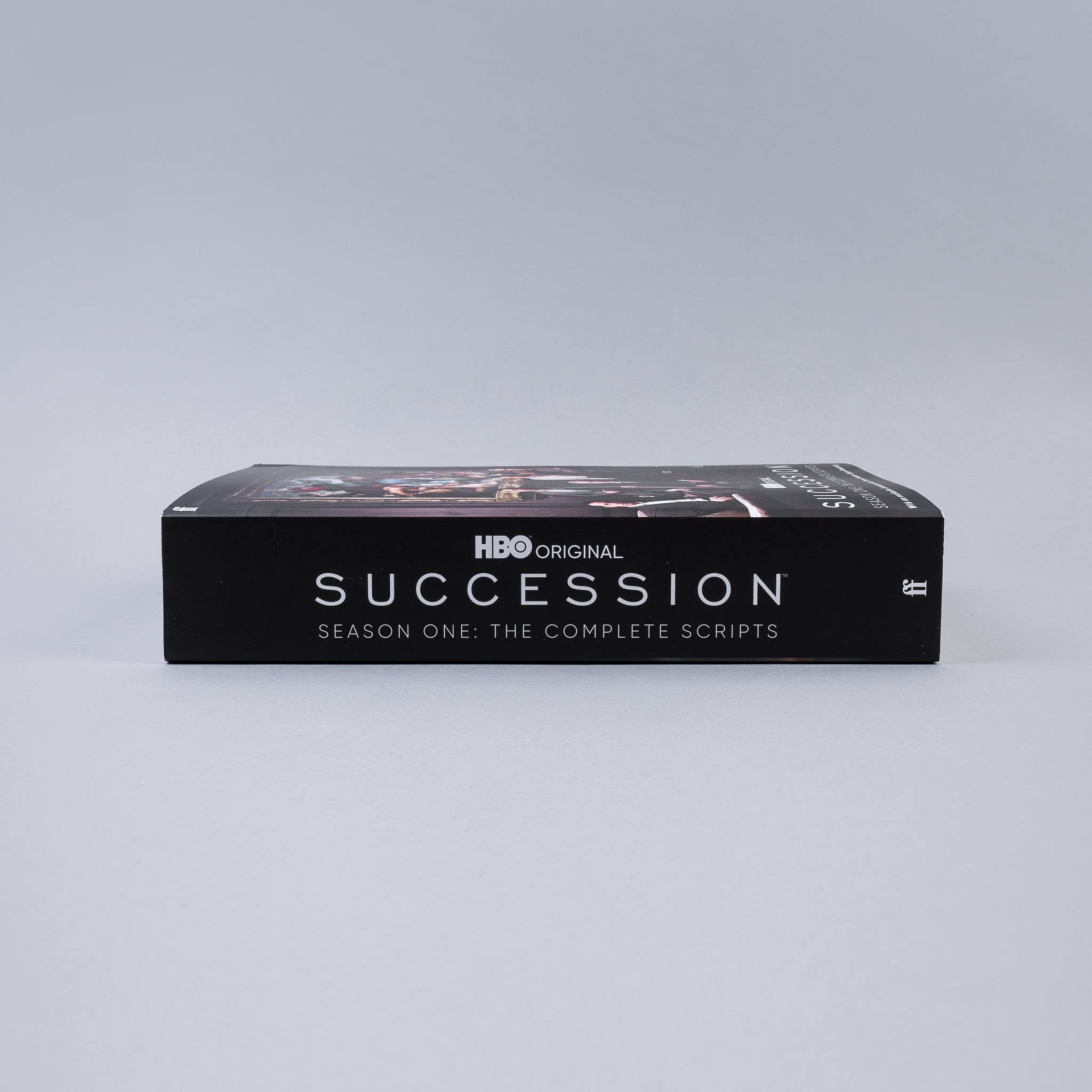 Complete scripts of Succession Season One by Jesse Armstrong, paperback edition from Faber & Faber.