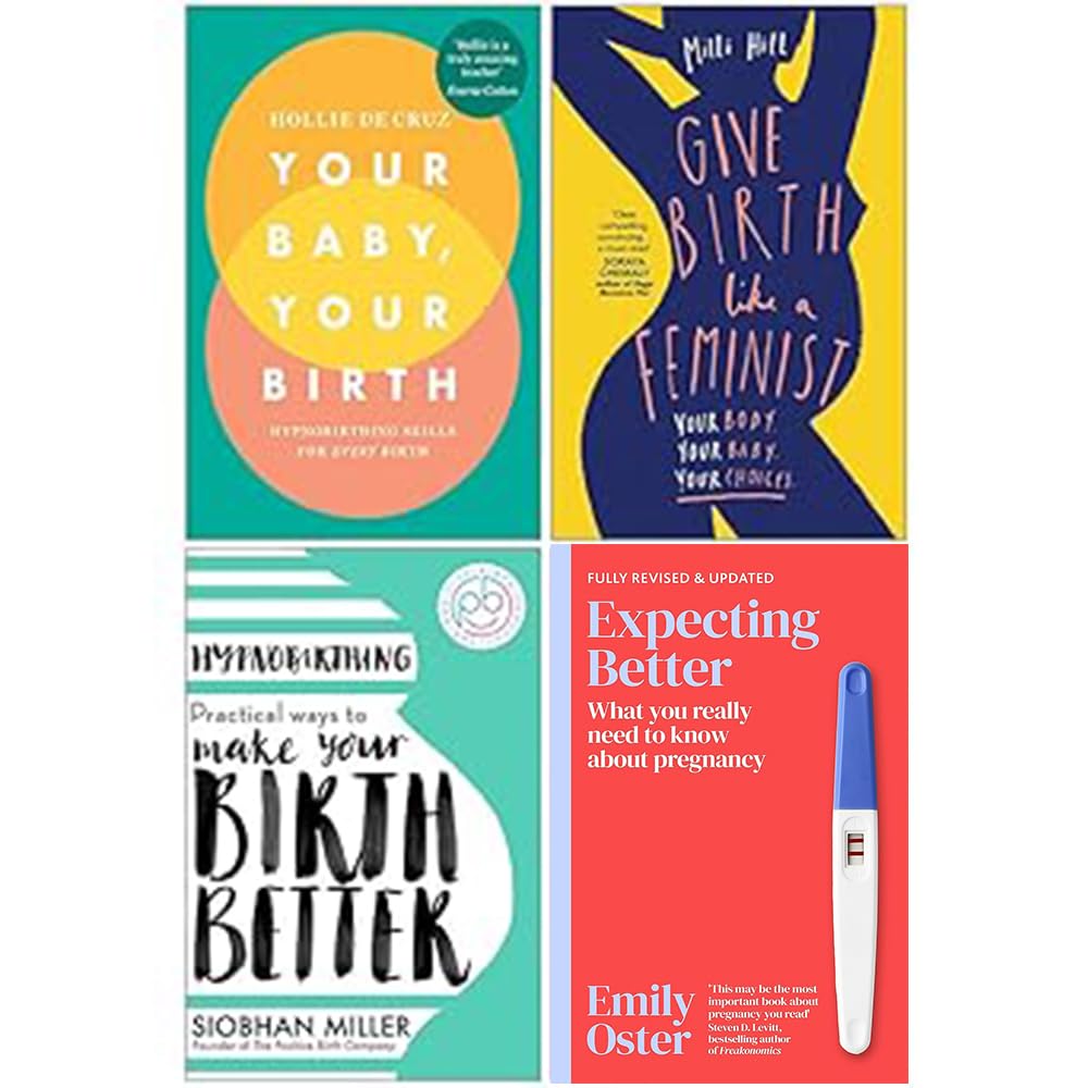 Birth 4 Books Collection Set by Various Authors in paperback, featuring non-fiction titles on childbirth and parenting.