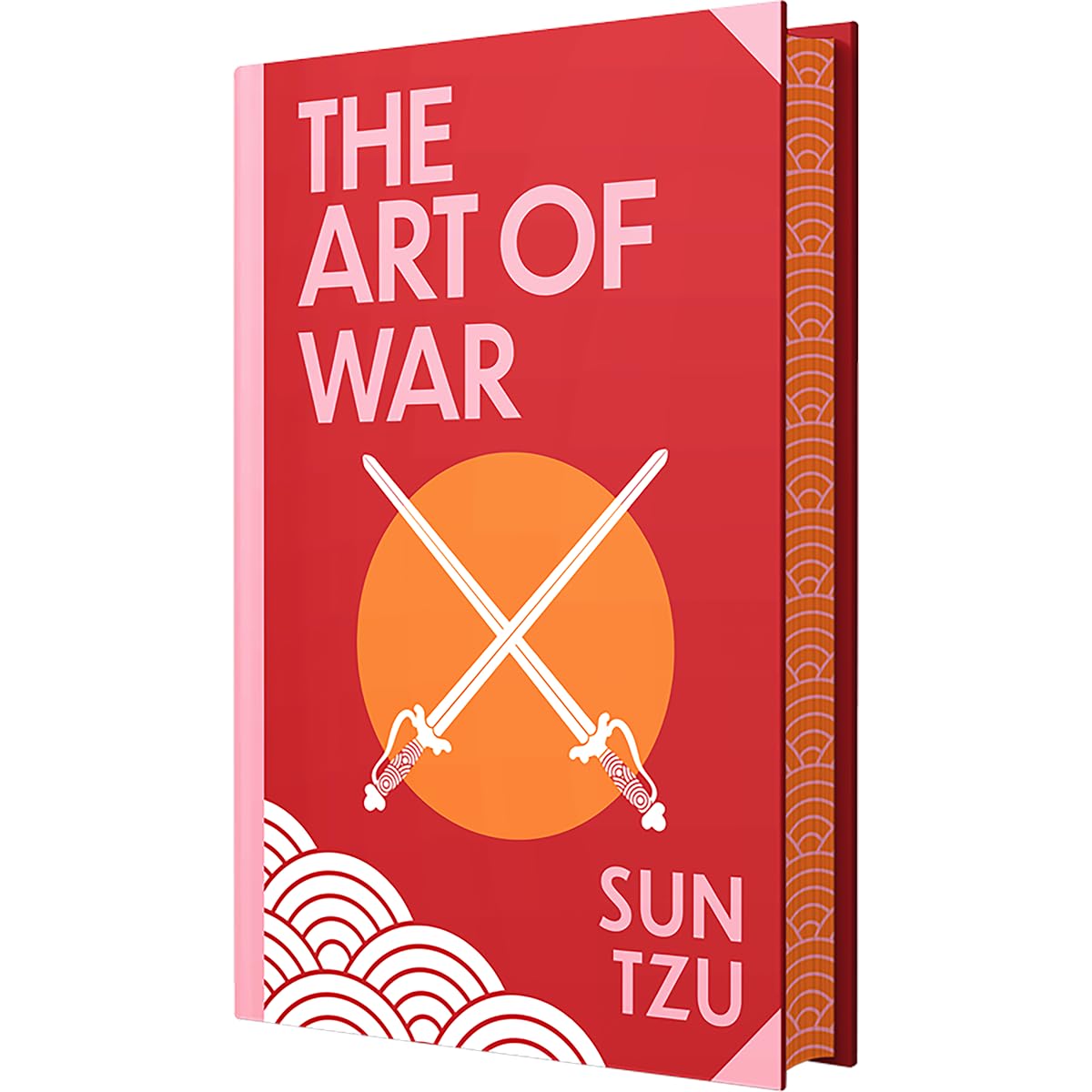 Hardback edition of "The Art of War" by Sun Tzu, featuring a detailed cover design and prominent title display.