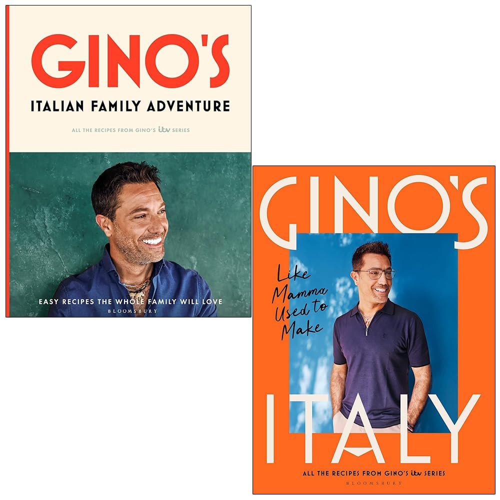 Gino D'Acampo 2 Books Collection Set in hardback, featuring non-fiction titles by Bloomsbury Publishing Ltd.