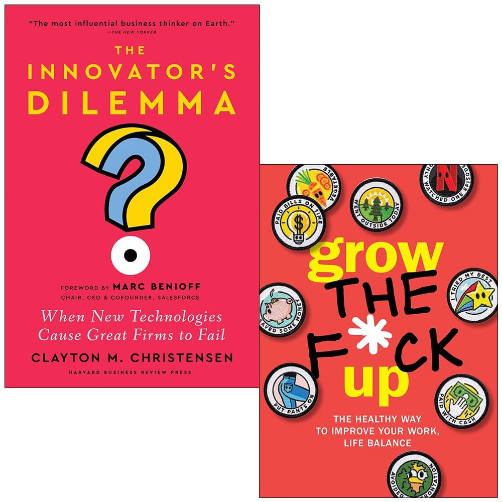Clayton M. Christensen 2 Books Collection Set in paperback, featuring insights from Harvard Business Review Press.