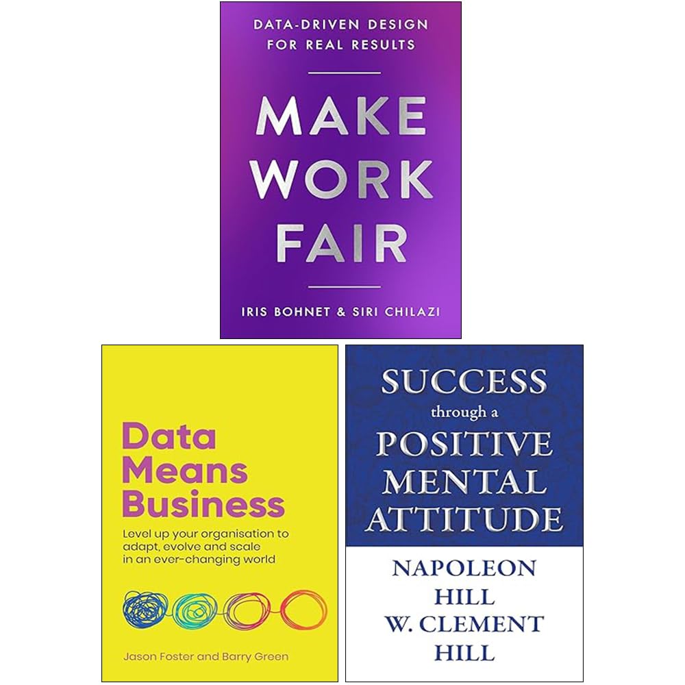 Three paperback books from the Data Work collection by various authors, showcasing non-fiction insights on data.