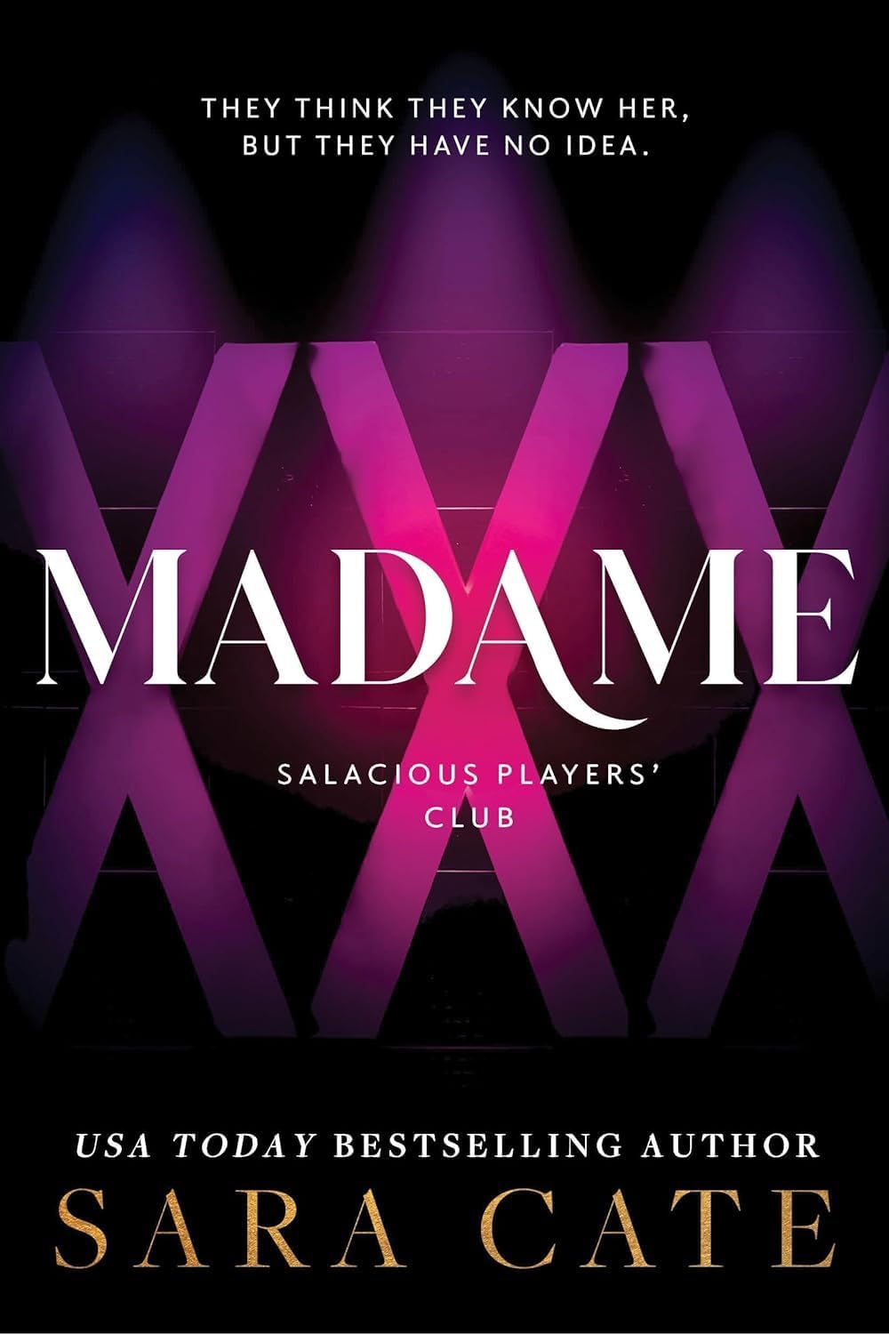 Six paperback books from the Salacious Players Club collection by Sara Cate, fiction series published by Sourcebooks Casablanca.