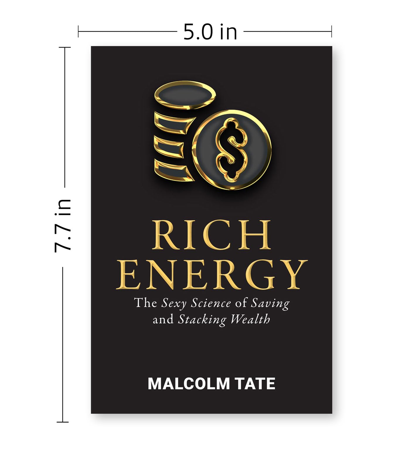 Rich Energy by Malcolm Tate, a non-fiction paperback book displayed with its cover design and spine visible.