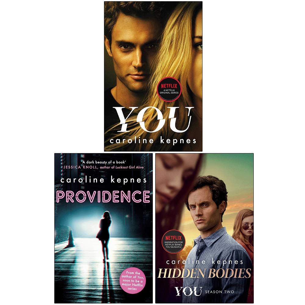 Caroline Kepnes paperback book collection featuring three fiction titles, stacked together on a neutral background.