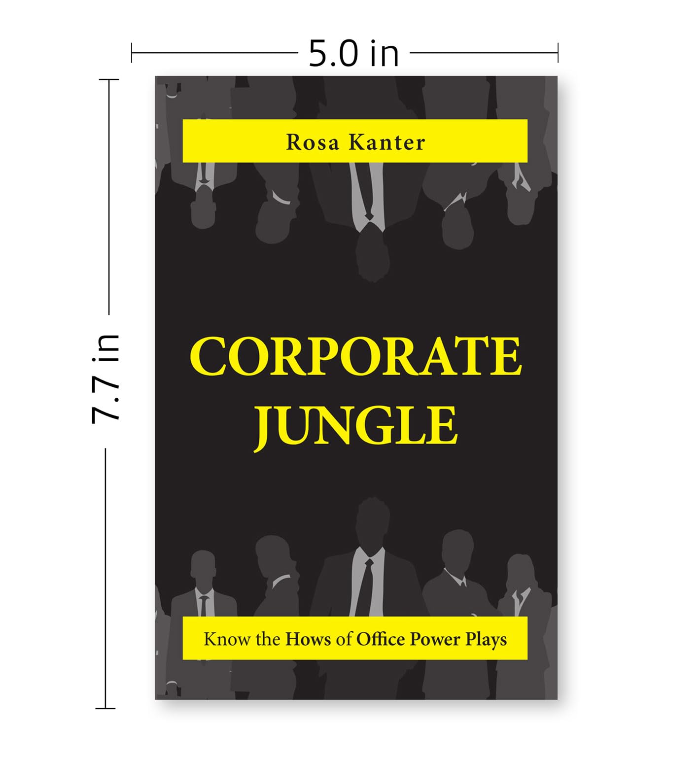 Paperback edition of "Corporate Jungle: Office Power Plays" by Rosa Kanter, featuring a jungle-themed cover design.