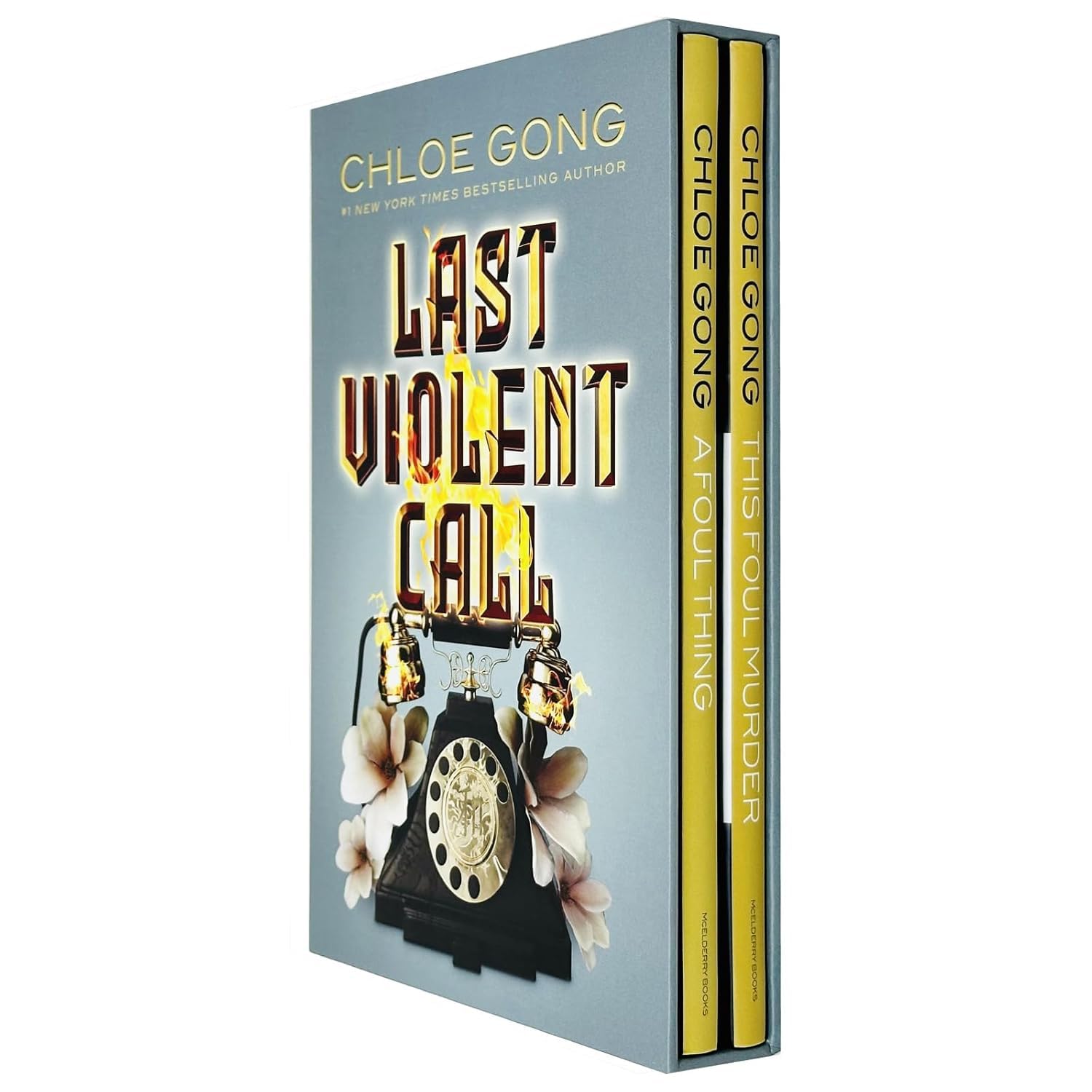Two paperback books from the Last Violent Call collection by Chloe Gong, featuring vibrant cover art.