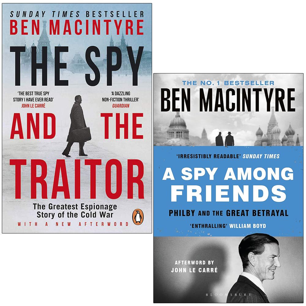 Ben MacIntyre 2 Books Collection Set in paperback, showcasing the covers of both non-fiction titles by Ben Macintyre.