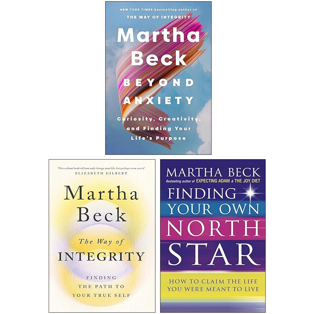 Three Martha Beck non-fiction paperback books in a collection set, featuring inspiring titles by Martha Beck.