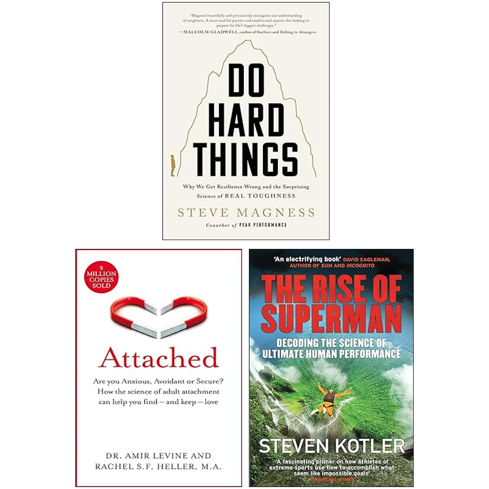 Three paperback books from the Growth Set by various authors, featuring titles on personal development and non-fiction.