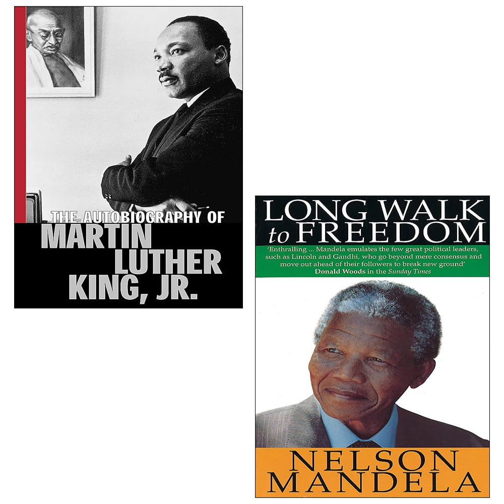 Mandela King Collection paperback set featuring two non-fiction books by various authors, showcasing Nelson Mandela's legacy.