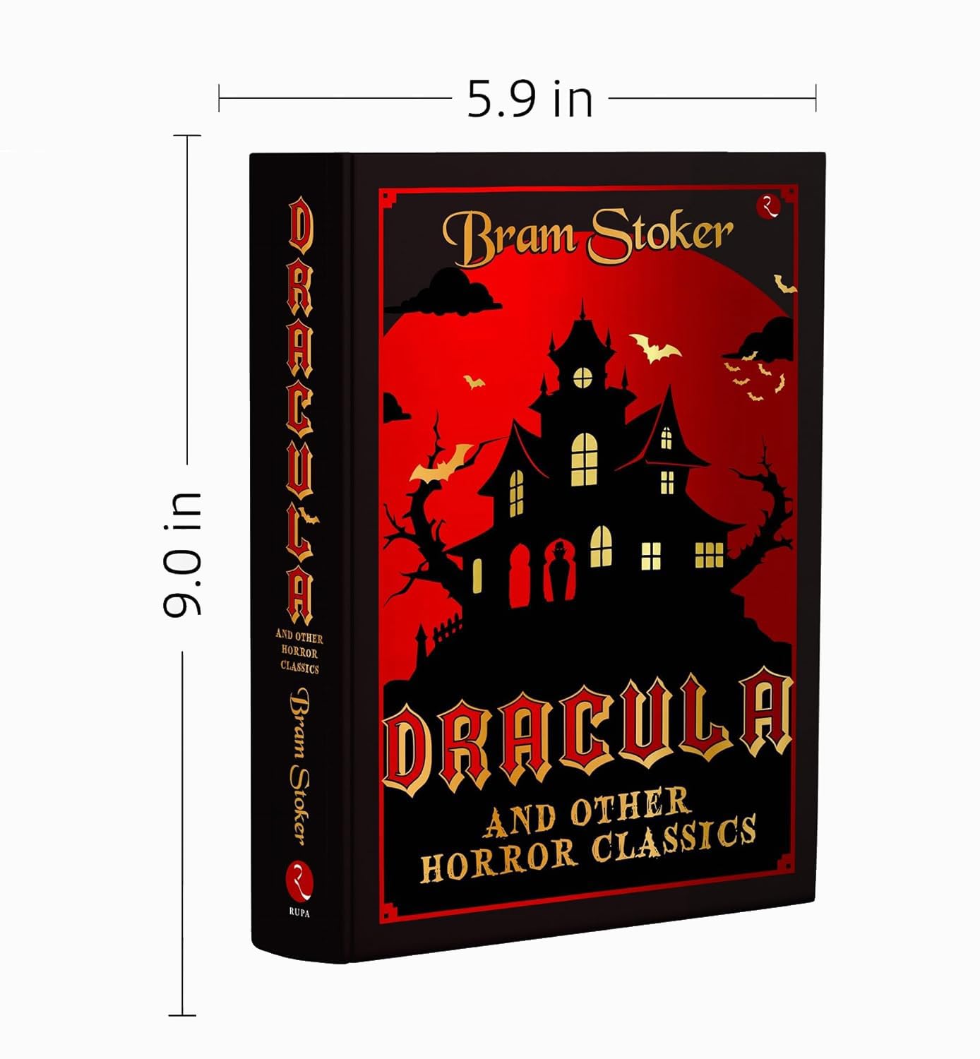 Deluxe leather-bound hardback edition of Bram Stoker's Dracula & Other Horror Classics by Rupa Publications Ltd.
