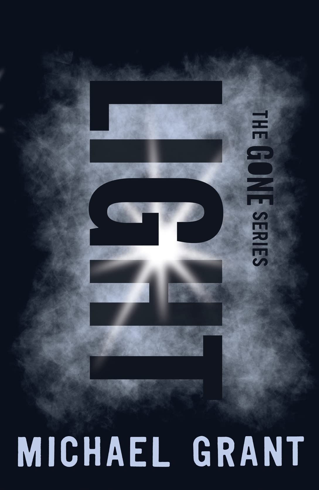 Cover of "Light (Gone)" paperback by Michael Grant, featuring a dramatic design for the young adult novel.