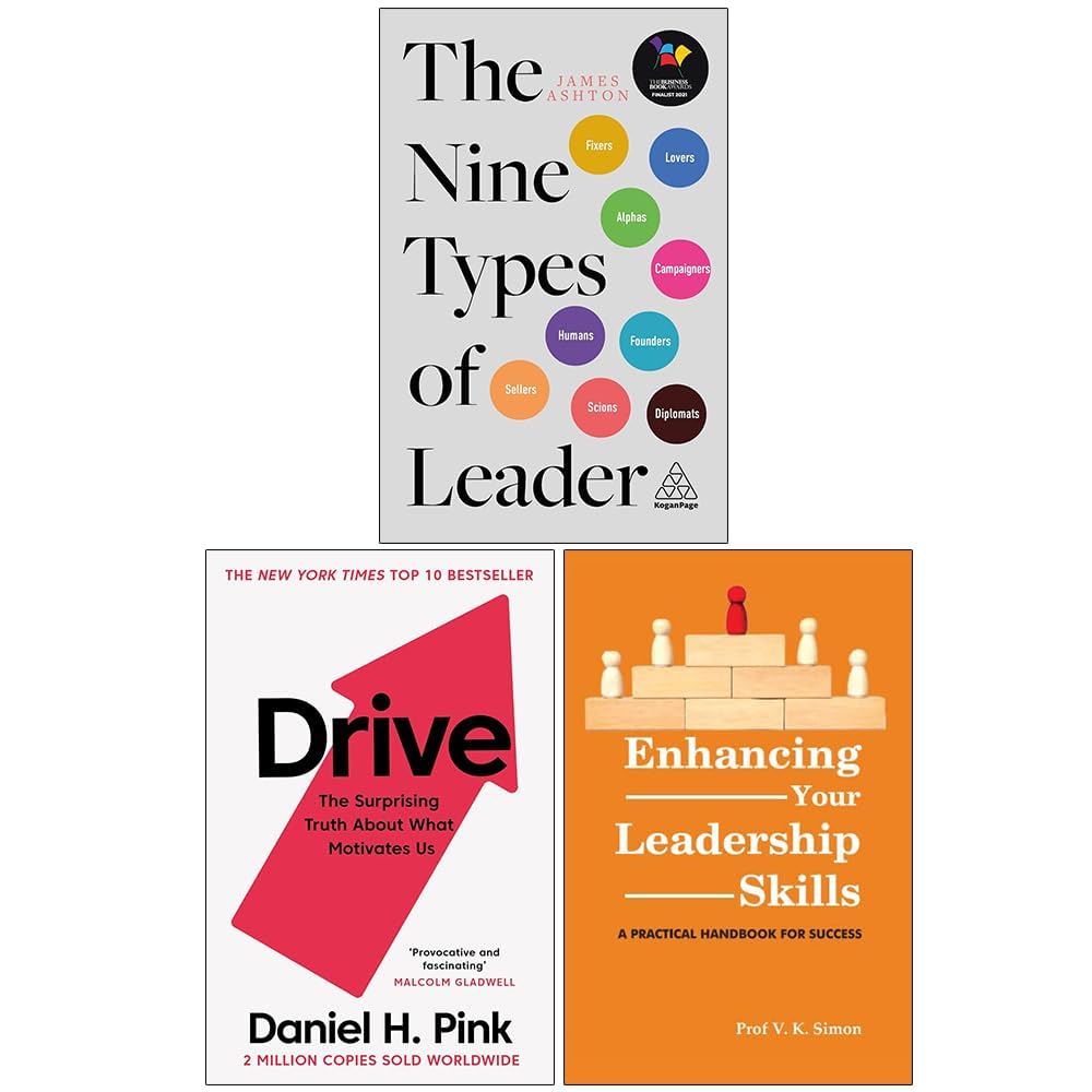 James Ashton and Daniel H. Pink 3-book paperback collection set displayed with covers visible on a plain background.