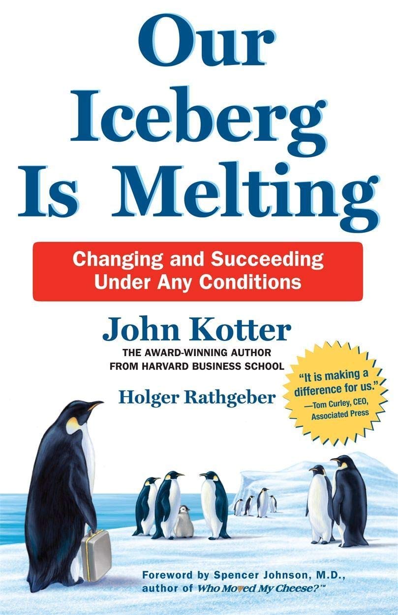 Two hardback books from the Kotter Collection by John Kotter, featuring non-fiction insights on leadership and change.