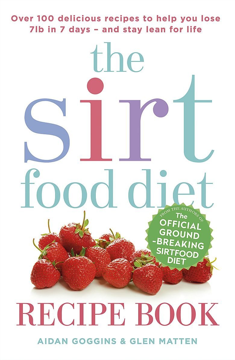 Sirtfood Set by Aidan Goggins, four paperback books on non-fiction diet and health, displayed with colorful covers.